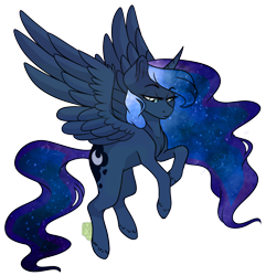 Size: 3140x3260 | Tagged: safe, artist:greenmarta, artist:micky-ann, imported from derpibooru, princess luna, alicorn, pony, collaboration, female, flying, simple background, solo, spread wings, transparent background, wings