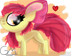 Size: 1032x817 | Tagged: safe, artist:amberpone, artist:greenmarta, imported from derpibooru, apple bloom, earth pony, pony, collaboration, female, filly, foal, simple background, solo, transparent background