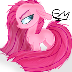 Size: 1203x1203 | Tagged: safe, artist:amberpone, artist:greenmarta, imported from derpibooru, pinkie pie, earth pony, pony, collaboration, cute, cuteamena, female, fluffy, pinkamena diane pie, simple background, solo, transparent background