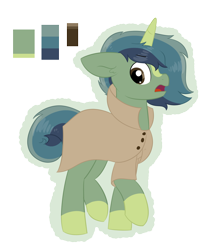 Size: 1328x1544 | Tagged: safe, artist:queenderpyturtle, imported from derpibooru, oc, oc only, unnamed oc, pony, unicorn, clothes, male, simple background, solo, stallion, transparent background