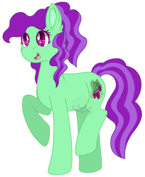 Size: 600x736 | Tagged: safe, artist:katsuforov-chan, imported from derpibooru, oc, oc only, oc:mulberry mint, earth pony, pony, earth pony oc, female, simple background, solo, transparent background