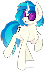 Size: 1280x2009 | Tagged: safe, artist:pointdelta, imported from derpibooru, dj pon-3, vinyl scratch, pony, unicorn, chest fluff, female, redraw, simple background, solo, transparent background