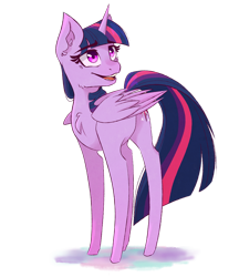 Size: 1024x1184 | Tagged: safe, artist:pointdelta, imported from derpibooru, twilight sparkle, alicorn, pony, chest fluff, female, long legs, simple background, solo, transparent background, twilight sparkle (alicorn)