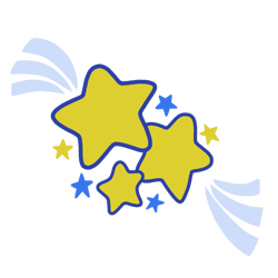 Size: 768x768 | Tagged: safe, artist:dartielarkie, imported from derpibooru, starbeam, blue star, cutie mark, cutie mark only, g3, no pony, shooting star, simple background, solo, stars, transparent background, vector, yellow star