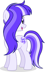 Size: 2031x3234 | Tagged: safe, artist:cirillaq, imported from derpibooru, oc, oc only, oc:midnight harmony, earth pony, pony, earth pony oc, female, hair over one eye, high res, long mane, mare, not twilight sparkle, open mouth, simple background, solo, transparent background