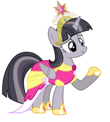 Size: 1037x1150 | Tagged: safe, anonymous artist, artist:askometa, edit, imported from derpibooru, twilight sparkle, alicorn, pony, big crown thingy, discorded, discorded twilight, element of magic, jewelry, regalia, sad, simple background, transparent background, twilight sparkle (alicorn), twilight tragedy, vector