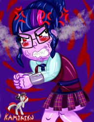 Size: 3000x3900 | Tagged: safe, artist:kamikiku, imported from derpibooru, sci-twi, twilight sparkle, equestria girls, 1000 hours in ms paint, angry