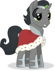 Size: 3105x4024 | Tagged: safe, artist:cirillaq, imported from derpibooru, king sombra, pony, unicorn, a better ending for sombra, good king sombra, high res, inkscape, male, movie accurate, reformed sombra, simple background, smiling, solo, transparent background, vector, young