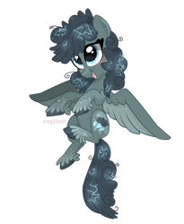 Size: 1325x1613 | Tagged: safe, artist:kaikururu, imported from derpibooru, oc, oc only, pegasus, pony, pegasus oc, simple background, smiling, transparent background, wings