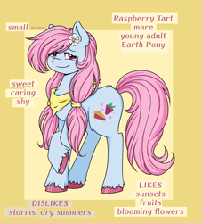 Size: 3456x3806 | Tagged: safe, artist:dreamy990, imported from derpibooru, oc, oc:raspberry tart, earth pony, pony, female, mare, solo