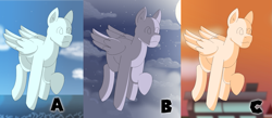 Size: 1371x600 | Tagged: safe, imported from derpibooru, oc, alicorn, pegasus, pony, commission, flying, pegasus oc, photo, scenery, slots, your character here