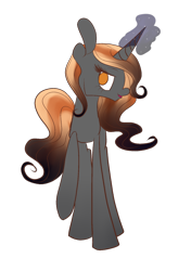 Size: 634x900 | Tagged: safe, artist:tinyfeather, imported from derpibooru, oc, oc only, oc:wind up, pony, unicorn, female, horn, looking at you, magic, mare, simple background, smiling, solo, transparent background, unicorn oc