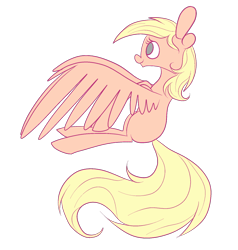 Size: 858x900 | Tagged: safe, artist:tinyfeather, imported from derpibooru, oc, oc only, oc:sun tease, pegasus, pony, female, mare, pegasus oc, simple background, smiling, solo, spread wings, transparent background, wings