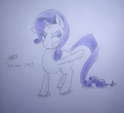 Size: 589x536 | Tagged: safe, artist:gafelpoez, imported from derpibooru, rarity, pony, traditional art