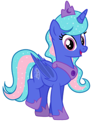 Size: 2060x2732 | Tagged: safe, artist:georgegarza01, imported from derpibooru, oc, oc only, oc:aurora slumber, alicorn, bat pony, bat pony alicorn, pony, bat pony oc, bat wings, hoof shoes, horn, jewelry, lightverse, regalia, simple background, solo, transparent background, vector, wings