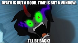 Size: 888x499 | Tagged: safe, edit, edited screencap, imported from derpibooru, screencap, king sombra, pony, the crystal empire, caption, ghostbusters, ghostbusters 2, image macro, imgflip, male, solo, somby, text, vigo the carpathian