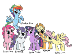 Size: 2048x1536 | Tagged: safe, artist:chanyhuman, imported from derpibooru, applejack, fluttershy, pinkie pie, rainbow dash, rarity, twilight sparkle, alicorn, earth pony, pegasus, pony, unicorn, alicorn prince, applejack (male), applejack's hat, bubble berry, butterscotch, cowboy hat, dusk shine, elusive, group, hat, male, mane six, my little colt, prince dusk, rainbow blitz, rule 63, stallion, twilight sparkle (alicorn)