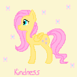 Size: 928x928 | Tagged: safe, artist:moonshinegalaxy, imported from derpibooru, fluttershy, pegasus, pony, female, mare, pixel art, solo