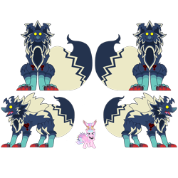 Size: 1200x1200 | Tagged: safe, artist:galeemlightseraphim, imported from derpibooru, oc, oc only, pony, werewolf, wolf, heartless, kingdom hearts, simple background, transparent background