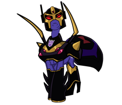 Size: 1400x1200 | Tagged: safe, artist:galeemlightseraphim, imported from derpibooru, pony, robot, robot pony, blackarachnia, decepticon, ponified, simple background, smiling, solo, transformers, transformers animated, transparent background