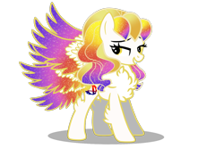 Size: 1700x1200 | Tagged: safe, artist:galeemlightseraphim, imported from derpibooru, oc, oc only, oc:galeem light, pegasus, pony, base used, chest fluff, ethereal mane, eyelashes, female, grin, mare, pegasus oc, simple background, smiling, starry mane, transparent background, wings