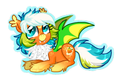 Size: 1367x899 | Tagged: safe, artist:kaikururu, imported from derpibooru, oc, oc only, bat pony, pony, bat pony oc, bat wings, chest fluff, lying down, prone, simple background, slit pupils, smiling, transparent background, wings