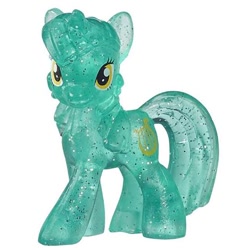 Size: 554x554 | Tagged: safe, imported from derpibooru, lyra heartstrings, pony, unicorn, alternate hairstyle, irl, irl toy, looking at you, lowres, photo, pose, recolor, simple background, sparkles, sparkly coat, toy, transparent coat, white background