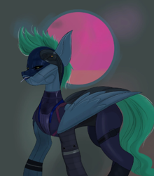 Size: 750x852 | Tagged: safe, artist:ie nebulizer, imported from derpibooru, cyborg, pegasus, pony, female, gotg, guardians of the galaxy, mare, marvel, nebula, nebula (marvel), ponified, solo, telltale games