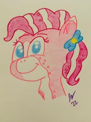 Size: 3024x4032 | Tagged: safe, artist:jesslmc16, imported from derpibooru, applejack, fluttershy, pinkie pie, rainbow dash, rarity, twilight sparkle, earth pony, pony, colored, colored pencil drawing, drawing, mane six, marker drawing, redesign, traditional art