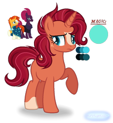 Size: 856x933 | Tagged: safe, artist:purplepotato04, imported from derpibooru, sunburst, tempest shadow, oc, pony, unicorn, female, mare, offspring, parent:sunburst, parent:tempest shadow, parents:tempestburst, show accurate, simple background, transparent background