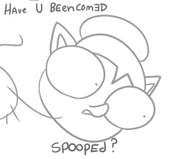 Size: 726x667 | Tagged: safe, artist:tjpones, edit, oc, oc only, oc:hose wife, ghost, undead, comic, cropped, halloween, holiday, reaction image, simple background, solo, spooky, spooped, stylistic suck