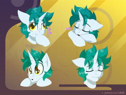 Size: 1600x1200 | Tagged: safe, artist:willoillo, imported from derpibooru, oc, pony, unicorn, commission, emotes