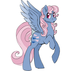 Size: 1280x1280 | Tagged: safe, artist:horse-time-babey, imported from derpibooru, wind whistler, pegasus, pony, g1, simple background, solo, transparent background