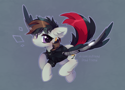 Size: 2524x1828 | Tagged: safe, artist:dedfriend, imported from derpibooru, oc, oc only, pegasus, pony, solo