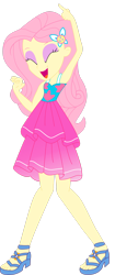Size: 1280x3052 | Tagged: safe, artist:marcorulezzz, imported from derpibooru, fluttershy, equestria girls, cute, eyes closed, female, hairpin, open mouth, shyabetes, simple background, solo, transparent background, vector