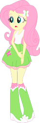 Size: 1280x3855 | Tagged: safe, artist:marcorulezzz, imported from derpibooru, fluttershy, equestria girls, female, simple background, solo, transparent background, vector