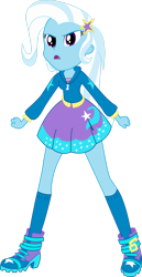 Size: 1280x2484 | Tagged: safe, artist:marcorulezzz, imported from derpibooru, trixie, equestria girls, simple background, solo, transparent background, vector