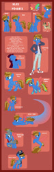 Size: 1280x4066 | Tagged: safe, artist:blues-edits, imported from derpibooru, flash magnus, oc, oc:blue phoenix, crystal pony, pegasus, seapony (g4), equestria girls, base used, colored wings, freckles, grand galloping gala, male, nightmare night, police officer, rainbow power, reference sheet, rule 63, speed trail, two toned mane, two toned wings, wings