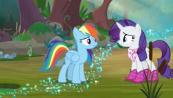 Size: 1920x1080 | Tagged: safe, imported from derpibooru, screencap, rainbow dash, rarity, the end in friend, boots, glitter boots, shoes