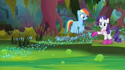 Size: 1920x1080 | Tagged: safe, imported from derpibooru, screencap, rainbow dash, rarity, the end in friend, boots, glitter boots, shoes