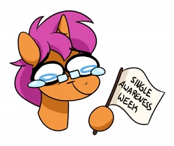 Size: 2326x1952 | Tagged: safe, artist:luximus17, imported from derpibooru, oc, oc only, pony, unicorn, flag, sad, singles awareness day, smiling, solo, teary eyes