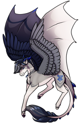 Size: 1565x2480 | Tagged: safe, artist:oneiria-fylakas, imported from derpibooru, oc, oc:arrow, bat pony, pony, horns, male, simple background, solo, stallion, transparent background