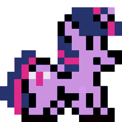 Size: 323x323 | Tagged: safe, artist:2snacks, imported from derpibooru, twilight sparkle, pony, unicorn, animated, dancing, gif, loop, pixel art, simple background, solo, transparent background, trotting, trotting in place, unicorn twilight