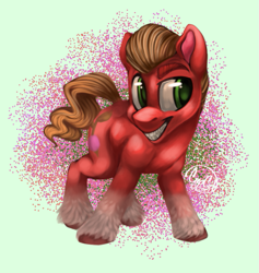 Size: 881x930 | Tagged: safe, artist:cupcat, imported from derpibooru, sprout cloverleaf, earth pony, pony, g5, male, my little pony: a new generation, solo, stallion