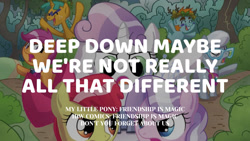 Size: 1280x720 | Tagged: safe, edit, editor:quoterific, idw, imported from derpibooru, apple bloom, diamond tiara, scootaloo, silver spoon, snails, snips, sweetie belle, earth pony, pegasus, pony, unicorn, apple bloom's bow, bow, colt, cutie mark crusaders, don't you forget about us, eyes closed, female, filly, foal, hair bow, male, open mouth, open smile, smiling, text
