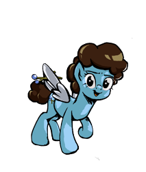 Size: 1600x1878 | Tagged: safe, artist:dumbshwickmcgee, imported from derpibooru, oc, oc only, oc:cfefea, pegasus, colored, looking at you, mallet, pegasus oc, ponerpics community collab 2022, simple background, smiling, smiling at you, standing, transparent background, wings