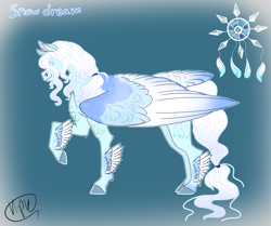 Size: 4300x3600 | Tagged: safe, artist:sashakruchkinatv, imported from derpibooru, oc, oc:snow dream, pegasus, pony, colored wings, feathered fetlocks, male, multicolored wings, solo, stallion, tail, tail feathers, wings