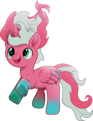 Size: 6631x8588 | Tagged: safe, artist:lincolnbrewsterfan, derpibooru exclusive, imported from derpibooru, oc, oc:comconex, alicorn, pony, .svg available, :d, alicorn oc, cute, cute face, cute smile, folded wings, galloping, gradient hooves, green eyes, heart, hoof heart, horn, location pony, looking up, male, nexabetes, ocbetes, open mouth, open smile, ponified, ruffled wing, running, simple background, smiling, stallion oc, svg, tail, transparent background, two toned mane, two toned tail, vector, wings