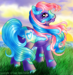 Size: 500x515 | Tagged: safe, artist:flyingpony, imported from derpibooru, starswirl, earth pony, pony, 2005, butt, female, g1, mare, plot, solo