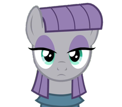 Size: 1228x1080 | Tagged: safe, edit, edited screencap, imported from derpibooru, screencap, maud pie, earth pony, pony, season 6, the gift of the maud pie, female, looking at you, mare, not a vector, simple background, solo, transparent background